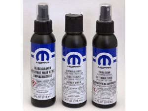 Genuine Mopar Car Care Kit With Glass Cleaner / Leather & Vinyl Conditioner & Protectant / Total Clean