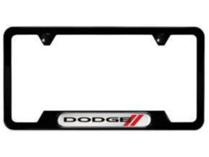 Genuine Mopar Plate Frame Black W/ Dodge Logo