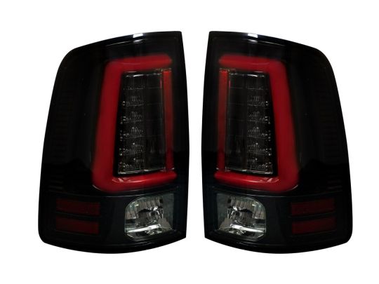 RECON OLED Tail Lights W/ Scanning OLED Turn Signals - Smoke Lens