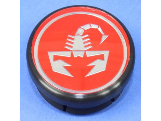 Genuine Mopar Center Cap Abarth Red Scorpion Logo