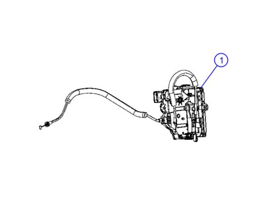 Genuine Mopar Door Latch - Right Front