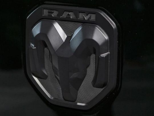 Genuine Mopar Emblem Blacked Out Ram's Head Tailgate