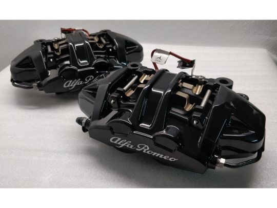 Genuine Mopar Brembo 4 Piston Brake Caliper Kit Black With White Script