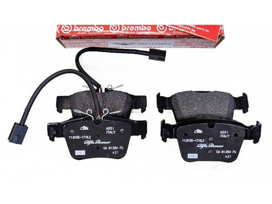 Genuine Mopar Rear Brake Pad Set For BRD Brembo Brakes