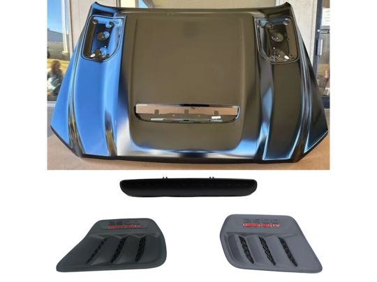 Genuine Mopar Unpainted Sport Hood Kit With Vent Bezels & Silencer Pads