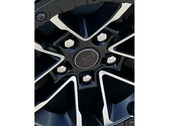 Genuine Wheel Center Cap Black With Red Jeep Logo