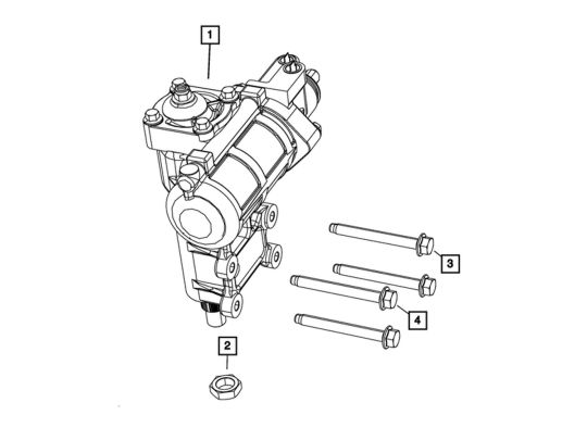 Genuine Mopar Steering Upgrade 4 Door Diesel Engine