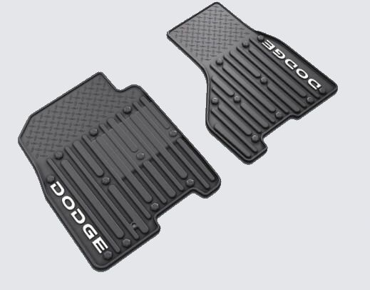 Genuine Mopar Rubber Mats Front Dark Slate