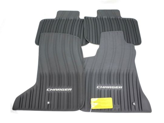 Genuine Mopar Rubber Mats W/ Charger Logo AWD