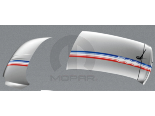 Genuine Mopar Decal Kit Top Stripes Red White & Blue