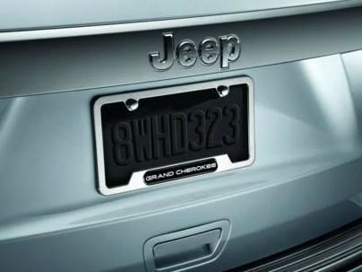 Genuine Mopar Plate Frame Polished With Grand Cherokee Logo