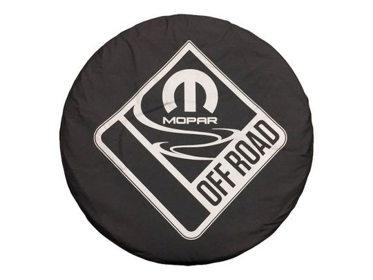 Genuine Mopar Spare Tire Cover Denim Black W/ Mopar Off-Road Logo