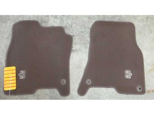 Genuine Mopar Front Carpet Mats Crew & Quad Cab Brown