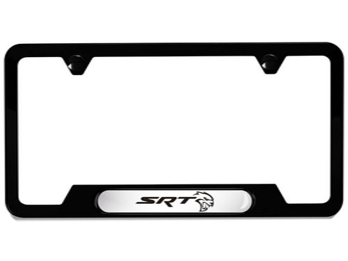 Genuine Mopar Plate Frame W/ SRT Hellcat Logo Black