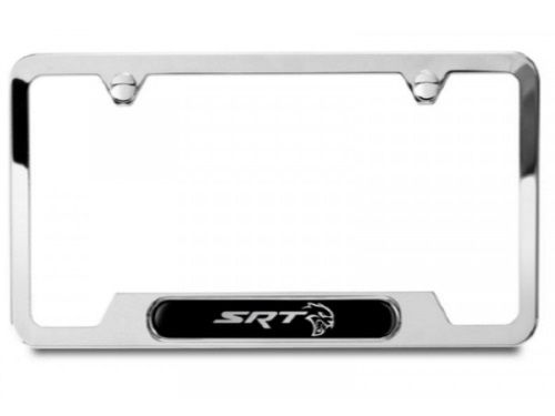 Genuine Mopar Plate Frame W/ SRT Hellcat Logo Polished