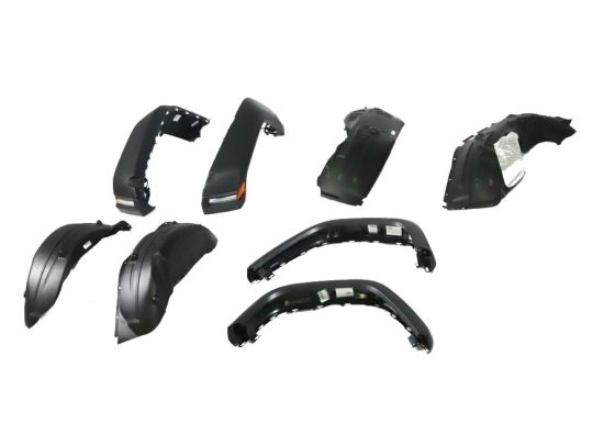 Genuine Mopar High Top Fender Flares Kit Of Four Black With LED Lights