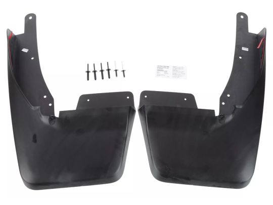 Genuine Mopar Front Splash Guards  Kit Of Two Deluxe Molded Black For Trucks With Fender Flares