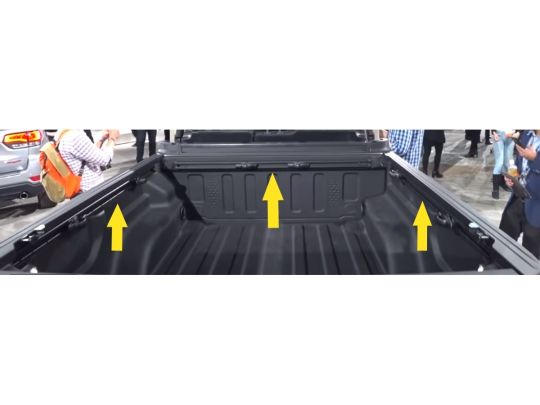 Genuine Mopar Bed Side Rails Trail Rail Cargo Management System