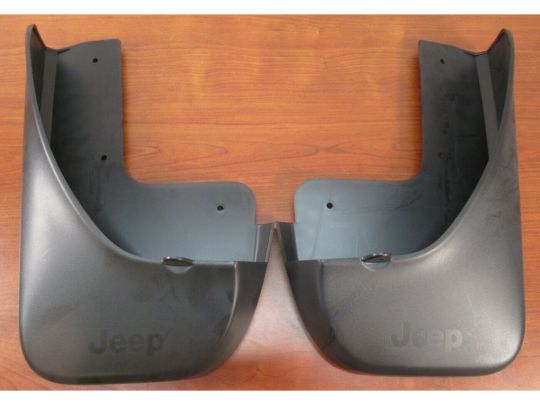 Genuine Mopar Rear Molded Splash Guards With Jeep Logo For Three Row L