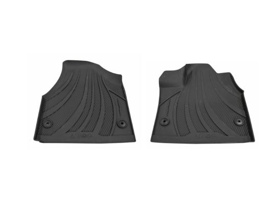 Genuine Mopar Rubber Floor Mats Set Of Two Front Mats Black With Chrysler Logo