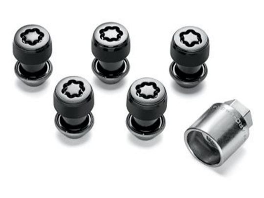 Genuine Mopar M14 x 1.5 Black Wheel Locks Kit Of Five