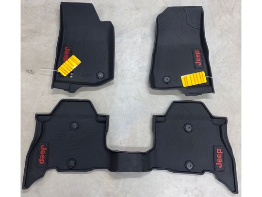 Genuine Mopar Rubber Floor Mats 4 Door 4 Mat Set For 4XE PHEV