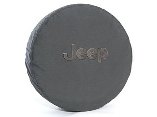 Genuine Mopar Spare Tire Cover Cloth Black Jeep Logo