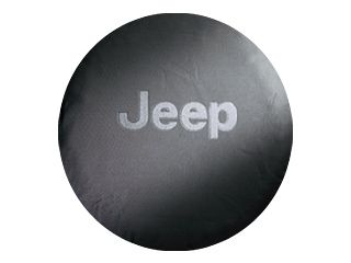 Genuine Mopar Spare Tire Cover Cloth Gray Jeep Logo