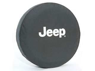 Genuine Mopar Spare Tire Cover Cloth White Jeep Logo