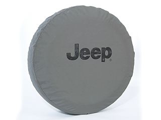 Genuine Mopar Spare Tire Cover Cloth Khaki W/ Black Jeep Logo