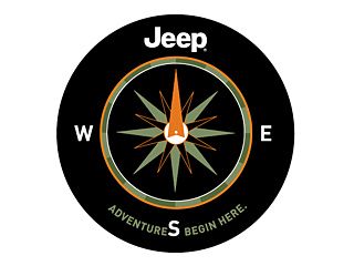 Genuine Mopar Spare Tire Cover Cloth The Adventure Begins Here Graphic Logo