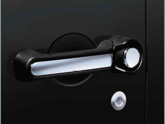 Genuine Mopar Door Handle Insert & Thumb Button Cover Chrome