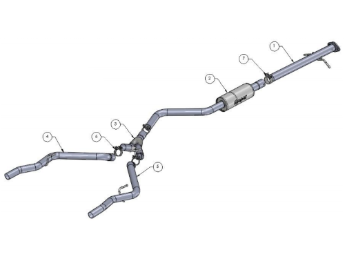 Genuine Mopar Performance Cat Back Exhaust System 1.4L