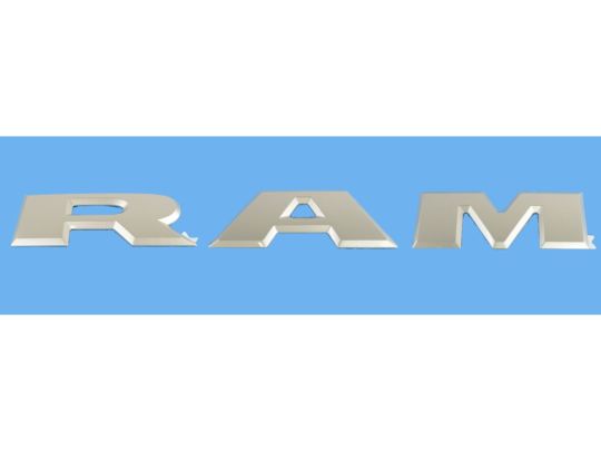 Genuine Mopar RAM Tailgate Lettering Bright Silver